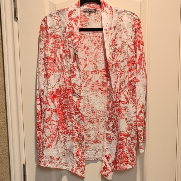 Zozo Sweaters - Stylish Red and White Women's Cardigan